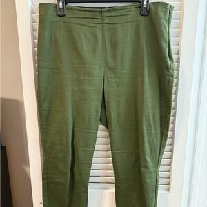 Old Navy, straight leg slacks, green, size 14